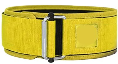 YLONGHG GewichthebergüRtel Gewichthebergürtel, verstellbar, Nylon, Fitnessstudio, Workout-Gürtel for Männer und Frauen, Kreuzheben, Hocken, Heben, Rückenstütze FüR Gewichtheben(Yellow,M)