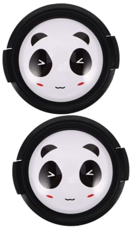 Homoyoyo 2stücke Kamera Objektivdeckel Schraubenlos Mit Süßem Panda Design Beidseitig Texturiert Zum Einfachen Anbringen Universeller Linsenschutz Gegen Staub Und Kratzer Für Vielseitigen