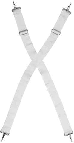 BESPORTBLE Trommelgurt Weiß für Marschtrommel Nylon Verstellbarer in Robust und Verformungsfrei Tragegurt Snare Drum für Männer und Frauen Beim Marschieren