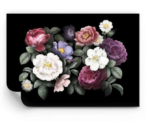 ARTTOR Papel pintado de papel no tejido Standard - Flores Ramo Composición - 200x140 cm - Fotomurales XXL Moderna Decorativos Papel tapiz fotográfico Dormitorio Para la sala - WF1AA200x140-5032