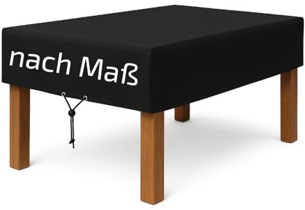 Granori Abdeckung nach Maß | Abdeckhaube / Abdeckplane / Schutzhülle Maßanfertigung für Tischplatte | Unicovr – Made in EU | Wasserdicht, mit optionalem Zubehör