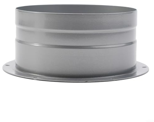 Eawfgtuw Raccords de conduit de ventilation à bride métallique - Connecteur de conduit d'air rond - Adaptateur de conduit d'air pour intérieur et extérieur (120 mm)