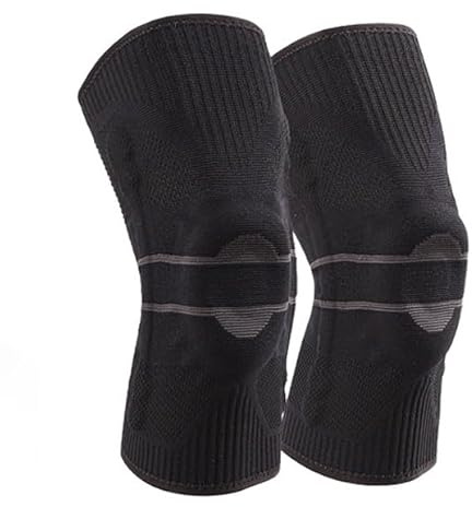 Bodiiwuliu Rodilleras Deportivas, Rodillera Antideslizante De CompresióN Para Hombre Y Mujer, Rodillera Rotuliana Completa, Ayuda En La Movilidad De La ArticulacióN, Para Gym, Running (M)