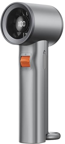 Ventilatore portatile in miniatura con ricarica USB e display a LED per esterni e ufficio, velocità regolabile, motore brushless di raffreddamento