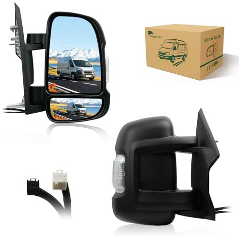 Außenspiegel Rechts für Ducato Jumper Boxer von 01/2022, Elektrisch Einklappbar, Kurzer Arm, Elektrisch, Beheizbar, Konvex, Mit Blinker W16W, 10 PINS, 1685327180/735773356