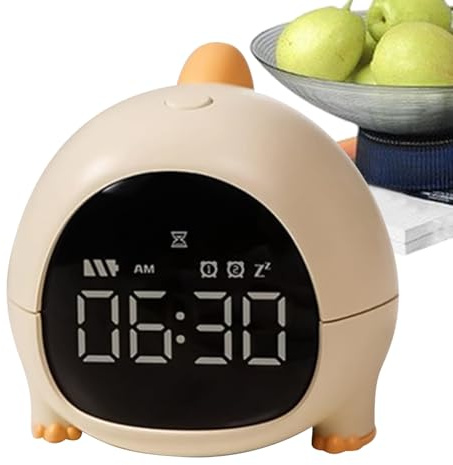 Tanxier Dinosaurier-Digitaluhr, Dinosaurier-Uhr für Kinder - Elektronische Nachttischuhr,Kinderwecker mit Nachtlicht, digitaler Wecker mit LED-Anzeige für Kinder
