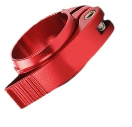 Abrazadera de tija de sillín ligera para bicicletas Dahon, adecuada para 40 mm y 41 mm, ideal para vehículos eléctricos (rojo 40 mm QC99)