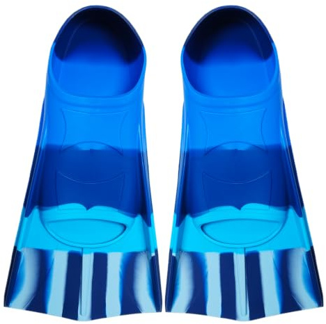 Pinne da nuoto in silicone, 100% silicone, pinne corte da allenamento, per nuoto, comode pinne in silicone, pinne corte per bambini e adulti, immersioni per principianti