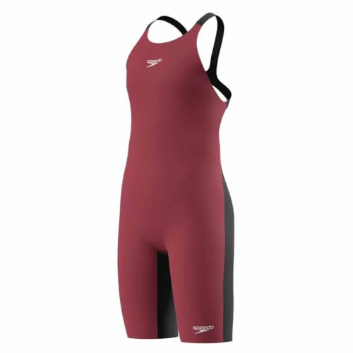 Speedo Girls Fastskin Junior Endurance+ Max Openback Kneeskin Swimming Costume Black