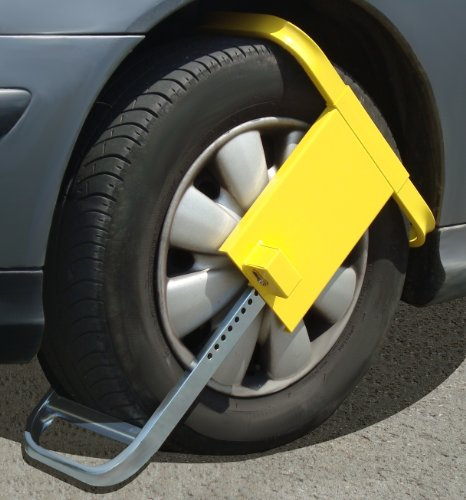 Mottez Antivol bloque-roue Jaune 22.5 cm