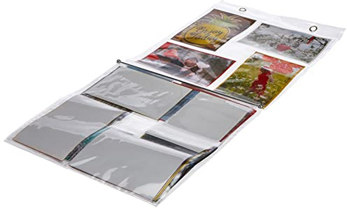 Fotovorhang Bildervorhang Collage - 20 Taschen - 10x15 cm - Hochformat & Querformat, Durchsichtig