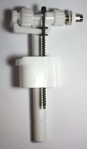 Siamp Universal Füllventil Schwimmerventil Compact 95L, Metall, 3/8'' Metallanschluss, Verstellbare Füllmenge 6-9 Liter, Schwarz