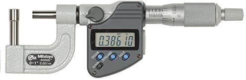 Mitutoyo 395-364-30 Bügelmessschraube Serie 395, Typ D, 0-25,4 mm Reichweite