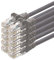 1aTTack Câble réseau patch CAT5 UTP avec 2x jeu de fiches RJ45 gris 10 pièces - 10m