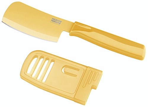 Kuhn Rikon 22799 Colori 1 Minihackbeil und Käsemesser, gelb