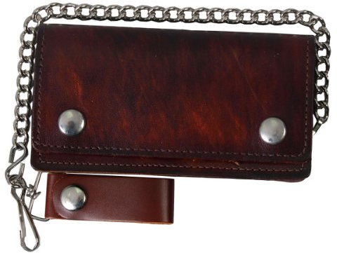 Hot Leathers WLC2005 Brown, 6 Classic Brown Bi-Fold Wallet (Brown, 6)