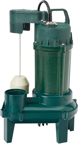 Zoeller M212 Builder Series 1/2 HP Cast Iron/Thermoplastic Sewage Pump (2) w/Vertical Float