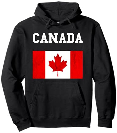 Canada Bandiera Canada Bandiera Canadese Radici Felpa con Cappuccio