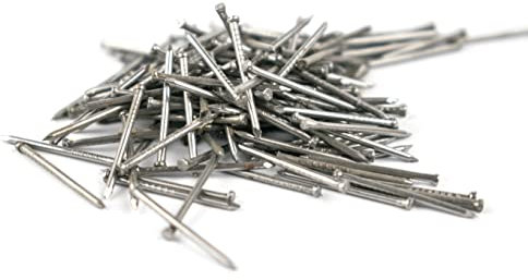 Clavos de cabeza perdida ovalados de acero de 1,4 mm x 20 mm (paquete de 250)