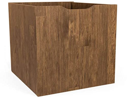 ben+camilla.com Square Massivholz Aufbewahrungsbox | Eiche für 40 cm Cube | Zubehör für individuelles Flexibles Würfelregal | Erweiterungen für Regalsystem