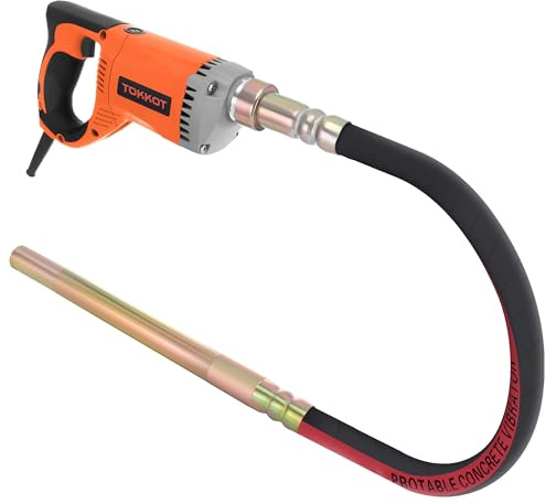 Agitatore elettrico per calcestruzzo, 1300 W, per calcestruzzo, asta in rame, 1,5 m, per calcestruzzo, per occasioni di costruzione in calcestruzzo come strade, tunnel, casa, ecc. (1,5 m)