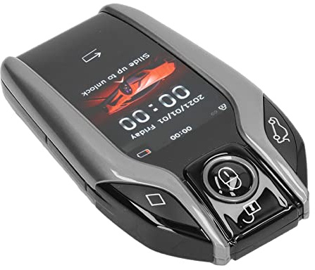 Ymiko Universal TK800+ LCD Touchscreen Smart Key, Remote Keyless Entry FüR Alle Start Stop Engine Tasten (Silber)