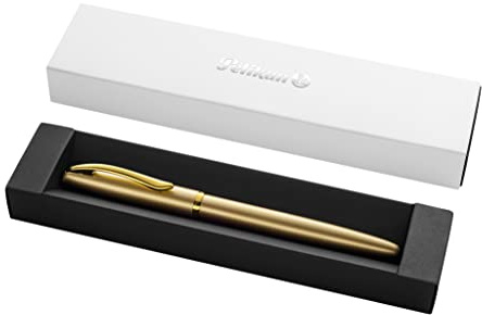 Pelikan Jazz Noble Elegance P36 Füller, Gold, eleganter Metall-Patronenfüller, Feder M, im Geschenketui