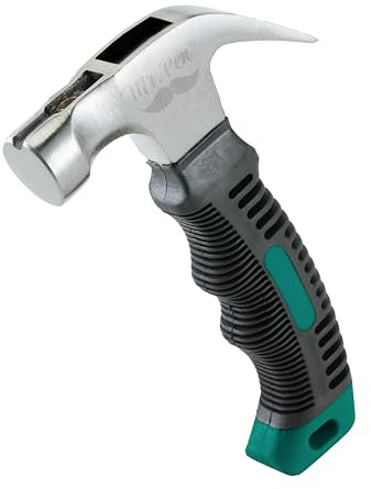 Mr. Pen- Hammer, 8oz, Small Hammer, Camping Hammer, Claw Hammer, Stubby Hammer, Tack Hammer, Hammers Tools, Small Hammer for Women, Nail Hammer, Magnetic Hammer, Handy Hammer, Teal Hammer