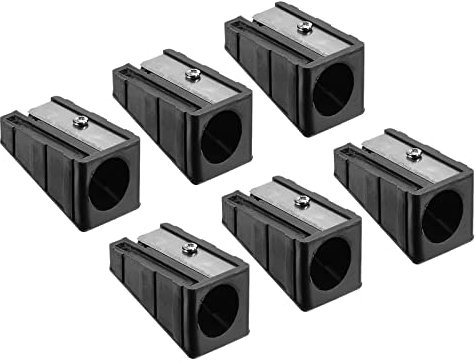 PATIKIL 6Pack Billiard Queue Spitzenschneider Pool Queue Former Billard Pool Queue Spitze Reparatur Werkzeug Billardzubehör für Pool Queue Snooker Spitzen Schwarz