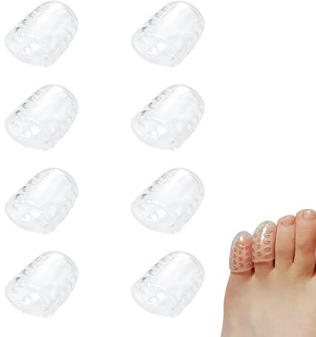 Cappucci Per Le Dita Dei Piedi In Silicone 10 Pezzi Protezione Per Le Dita Dei Piedi Con Punta Mignolo Con Fori Le Coperture Traspiranti Anti-attrito Forniscono Sollievo Da Calli, Vesciche