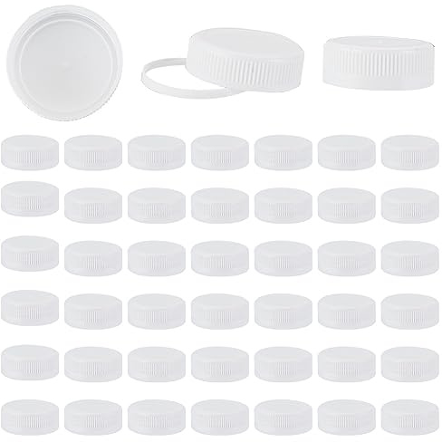 OLYCRAFT 50 vita skruvlock i plast 38/410 tamper tätningslock för juiceflaskor och dispensrar