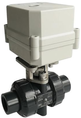 DN15 Kunststoffbetätigtes Ventil AC110V-230V 3/4/7 Drähte BSP/NPT 1/2'' 10NM Ein/Aus 15 Sek. Elektrisches Absperrventil Metallgetriebe(BSP,AC_CR704)