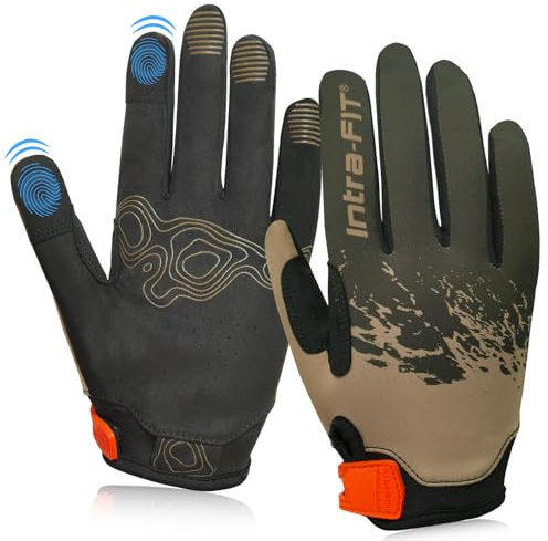 Intra-FIT Fahrradhandschuhe für Herren und Damen, Touchscreen, atmungsaktiv und leicht, Rennradhandschuhe für Outdoor-Sportarten