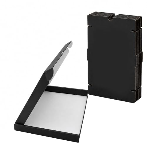 iDEALS UK PACKAGING LTD C5 A5 Postal Pip Boxes Large Letter Boxes Generic Shipping Boxes Cardboard Boxes For Posting Large Letter Postage Boxes - Pack of 25 (Black)