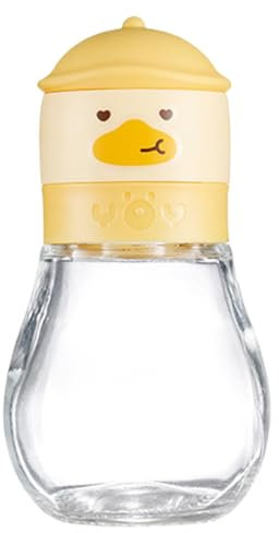 Salzmühle, manuelle Pfeffermühle, gelbe Duck tragbare Salz- und Pfeffermühle, 180 ml/200 ml, manuelle Küchenmühle für Meersalz und Pfeffer mit einstellbarer Dicke