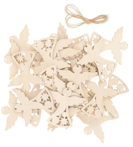 30 Stück Runde Naturholzscheiben Unbehandelte Holzstücke Zum Basteln Holzornamente Für Diy-dekoration