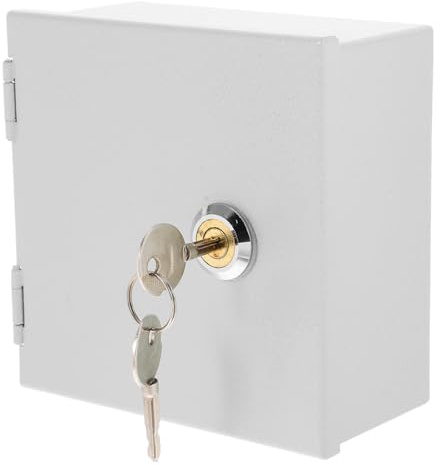 VALICLUD Boîte Électrique Murale Étanche Acier Inoxydable avec Serrure Boîtier de Protection Vandalisme pour Prises Électriques Extérieures et Intérieures Résistante Aux Éclaboussures et