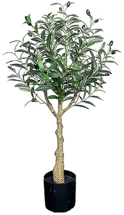 Olivo Artificial En Maceta, Plantas Artificiales Decorativas, Planta Olivo Artificial Realista, Olivo Planta Artificial, Para El Hogar Sala De Estar Dormitorio(120cm/3.9ft)