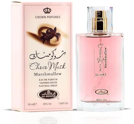 Ayat Perfumes - Eau de Parfum Choco Musk Marshmallow – 50 ml – Profumo orientale gourmand – Fragola, marshmallow, vaniglia, cacao – Unisex – Lunga durata (Choco Musk Marshmallow)