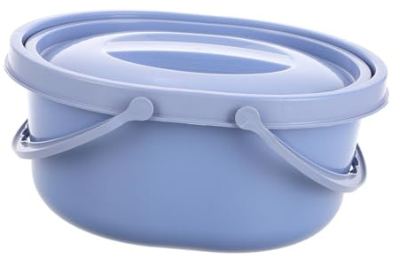 MOTHNUR Portable Toilet Bucket for Adults Lid, Thickened Outdoor Camping Potty Chair Dual Handles, Large Size Household Portable Toilet for Travel and Bedside Use