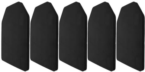 Kichvoe 5pcs Boxing Chest Protector Eva Body Protection Equipment Black Impact Absorbing Insert for Outdoor Adventures Hunting Vest Use