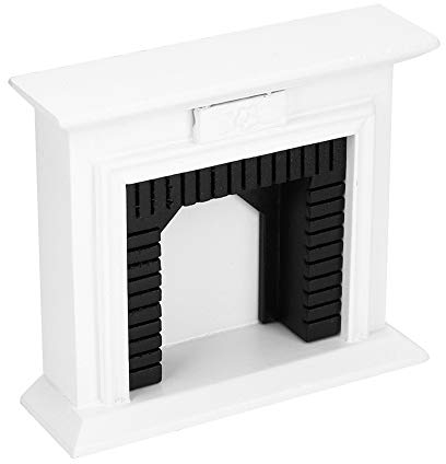 Échelle 1:12 Miniature Blanc Cheminée Maison De Poupée En Bois Fée Paysage Mini Maison De Poupée Meubles Accessoires pour Éducatif Enfants Cadeau Garçons et Filles