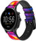 Nebula Sky Leather Smart Watch Band Strap For Fossil Hybrid Smartwatch Nate, Hybrid HR Latitude, Hybrid Smartwatch Machine Size (24mm)