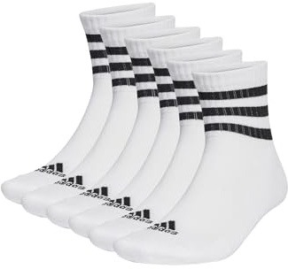 adidas 6 Paar C Sportswear MID 6p Mid Cut Socken Unisex Sportsocken, Farbe:White, Socken & Strümpfe:40-42