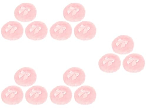 VICASKY 15stücke Puderquaste Mit Schleife Ultraweiche Waschbare Körperpuderquaste Für Lose Puder Für Erwachsene Für Reisen Hautfreundlich Und Bequem Der Anwendung