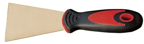 Spatule rigide bi-matière 60 mm, idéale pour les applications de maçonnerie et de finition sur chantier.