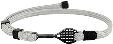Aloha Pulsera tenis raqueta idea regalo hombre mujer cordón ajustable acero, TU, Acero inoxidable, No es una piedra preciosa