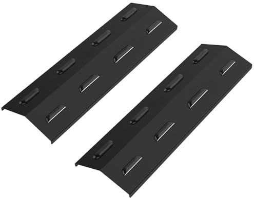 WELL GRILL 39cm BBQ Heat Plates Burner Covers for Campingaz 3 & 4 Classic, Woody and Master Series Gas Grills, Porcelain Steel Flame Diffuser for Brinkmann, Landmann, Uniflame, Outback