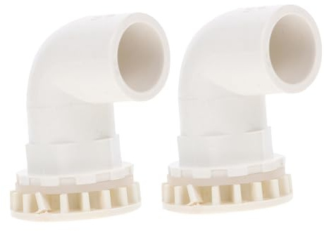 GALPADA 2 STK. Aquarium Schlauchverbinder PVC Winkel für Fischbecken Stabile wasserdichte Rohrverbindung mit Glatter Oberfläche Installieren Geeignet für Innendurchmesser Schläuche