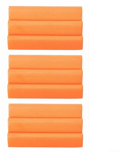 Juego de insignias de cebo de pesca con mosca, 3 piezas de EVA para atar con mosca, ligero y resistente al desgaste, 75 x 45 mm, naranja/negro (naranja)
